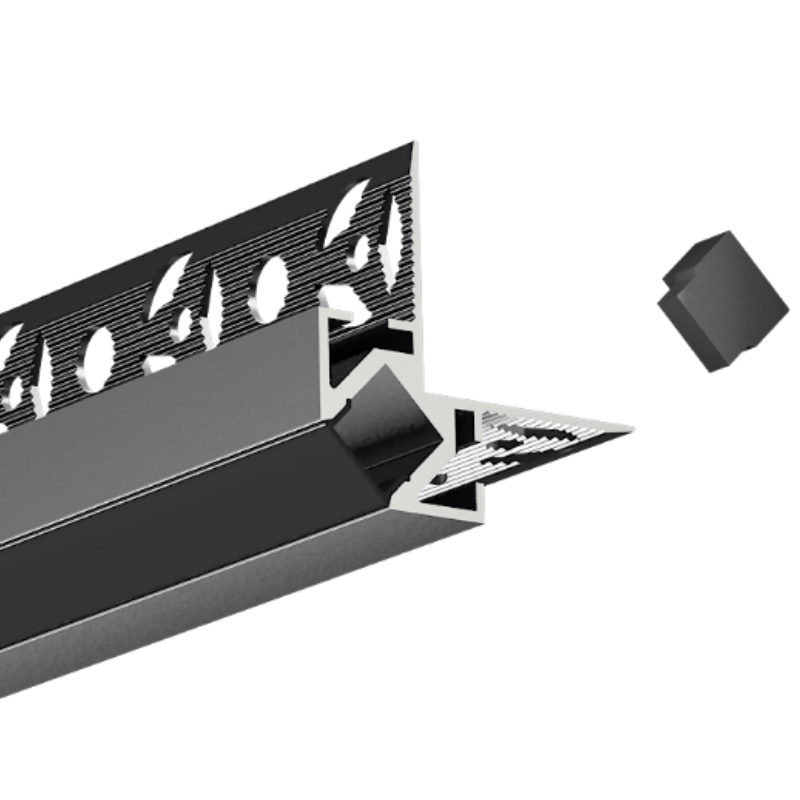 Outside Corner Tile LED Strip Profile For 10mm Light Tape Outside Corner Tile LED Strip Profile For 10mm Light Tape
